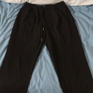 Black technical jogging pants